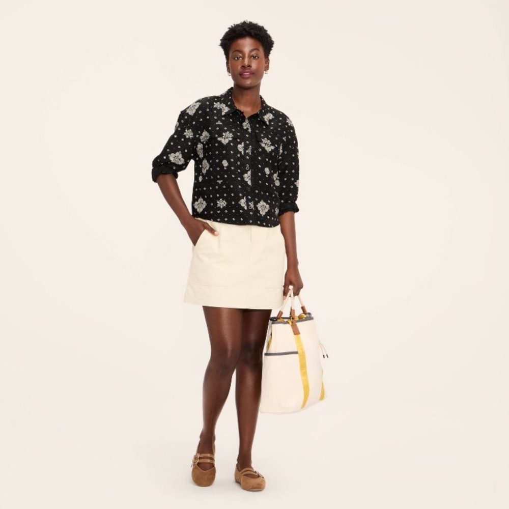 Woolrich Black and White Button Down Shirt